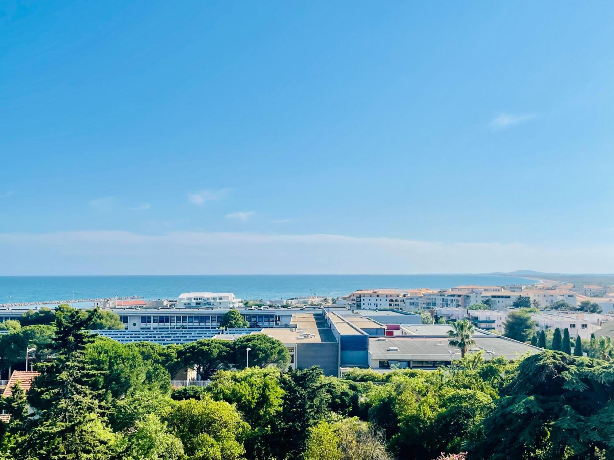 Spacieux T3 Terrasse Vue Mer Sete Bagian luar foto